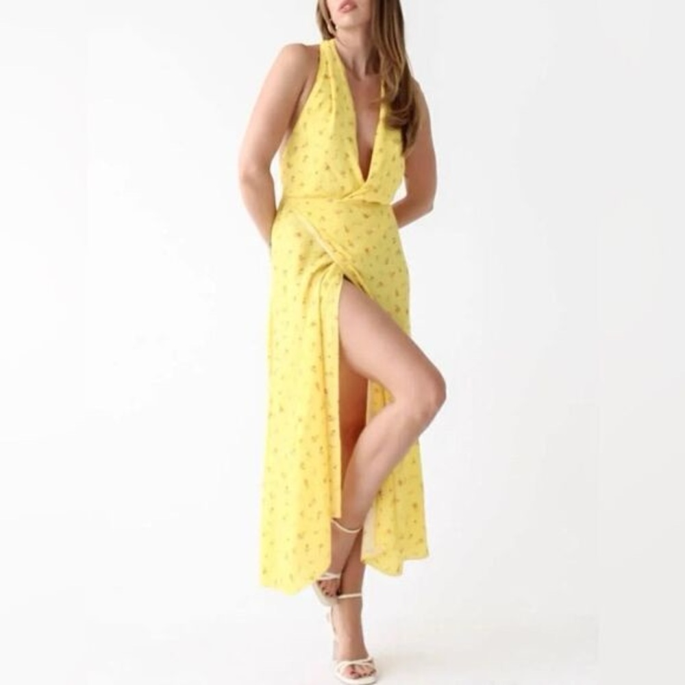 RUMORED Sirena Midi Wrap Dress